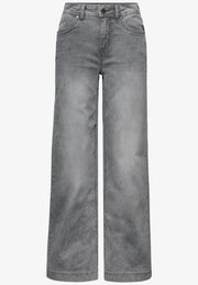 Street One - Grå vida jeans med hög midja
