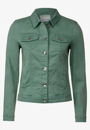 Cecil - Grön jeansjacka color denim