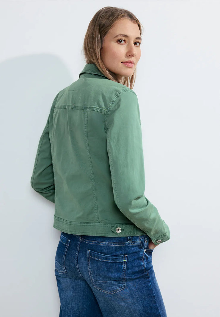 Cecil - Grön jeansjacka color denim