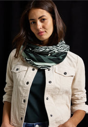Street One - Grön mönstrad tubscarf Livaeco™