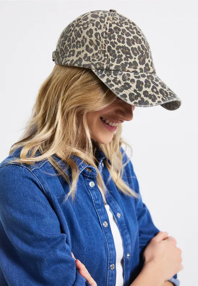 Street One - Leopardmönstrad keps