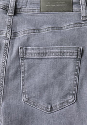 Street One - Grå Bootcut jeans hög midja