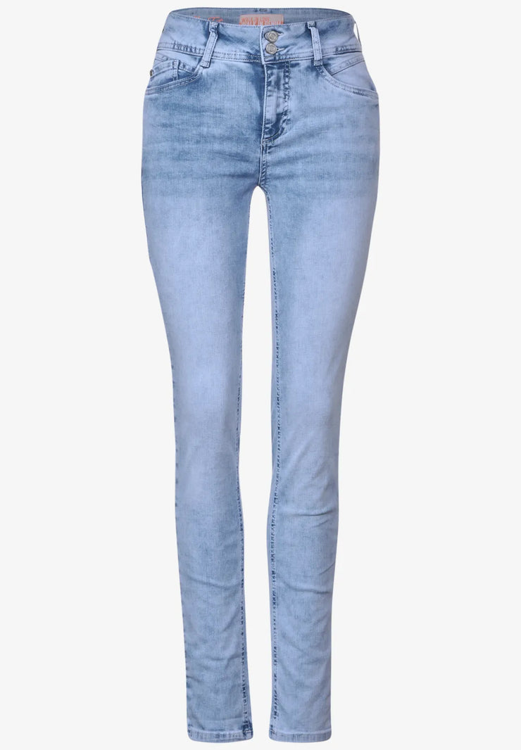 Street One - York jeans med hög midja