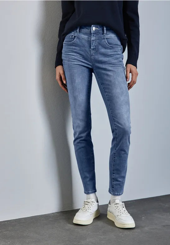 Street One - York jeans med hög midja