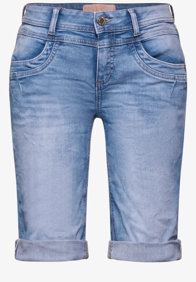 Street One - Ljusblå jeansshorts Jane