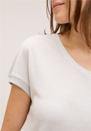 Street One - Ljusgrå glitter t-shirt