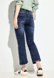 Cecil - Toronto mellanblå bootcut jeans