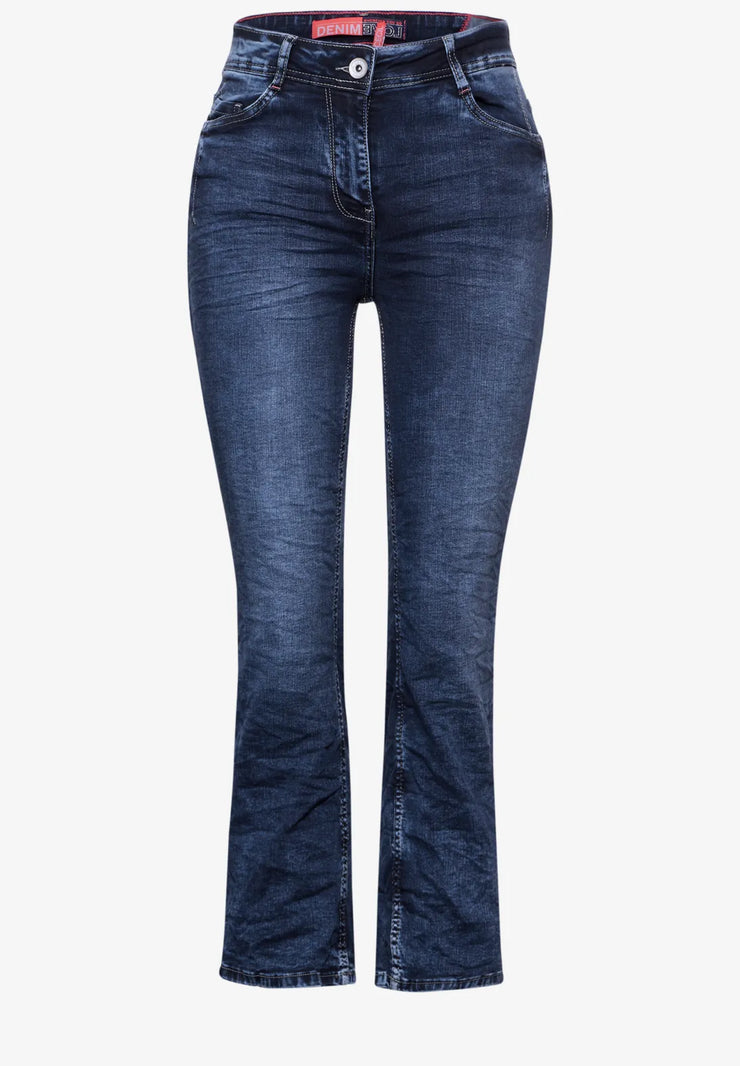 Cecil - Toronto mellanblå bootcut jeans