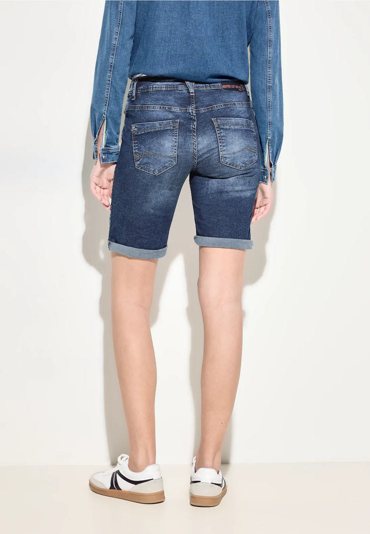 Cecil - Mellanblå jeansshorts Scarlett