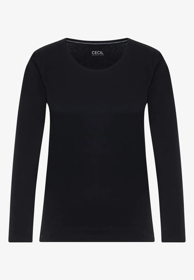 Cecil - Pia långärmad topp eko bomull