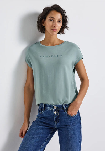 Street One - Blå T-shirt New Path