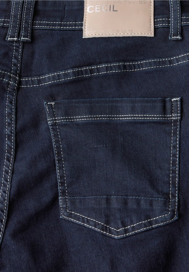 Cecil - Neele raka jeans hög midja