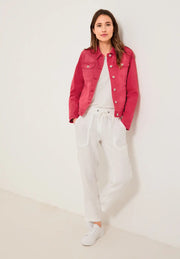 Cecil - Röd jeansjacka garment dye