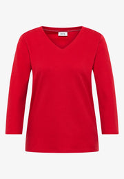 Cecil - Röd t-shirt eko bomull