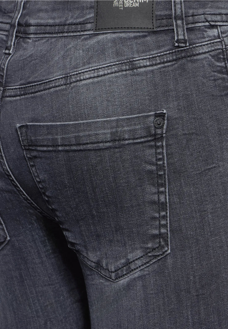 Street One - York grå jeans mediumhög midja