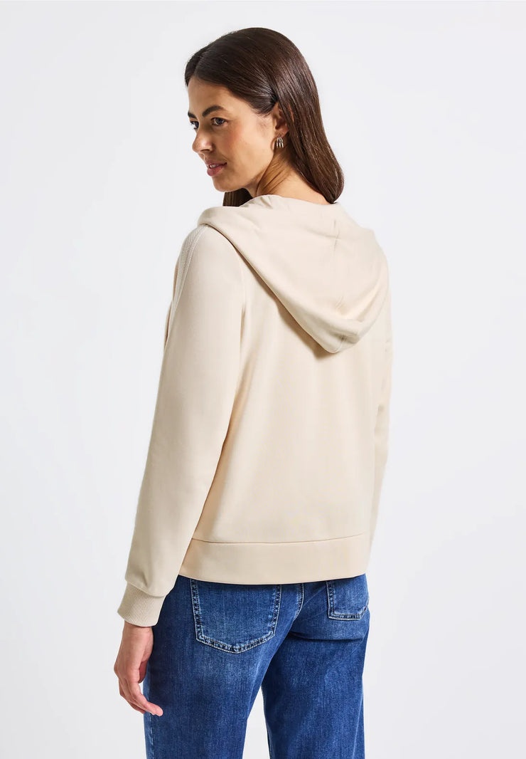 Street One - Beige jacka med huva