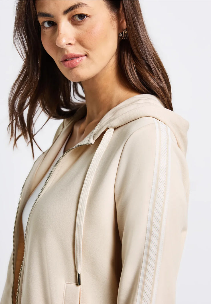 Street One - Beige jacka med huva