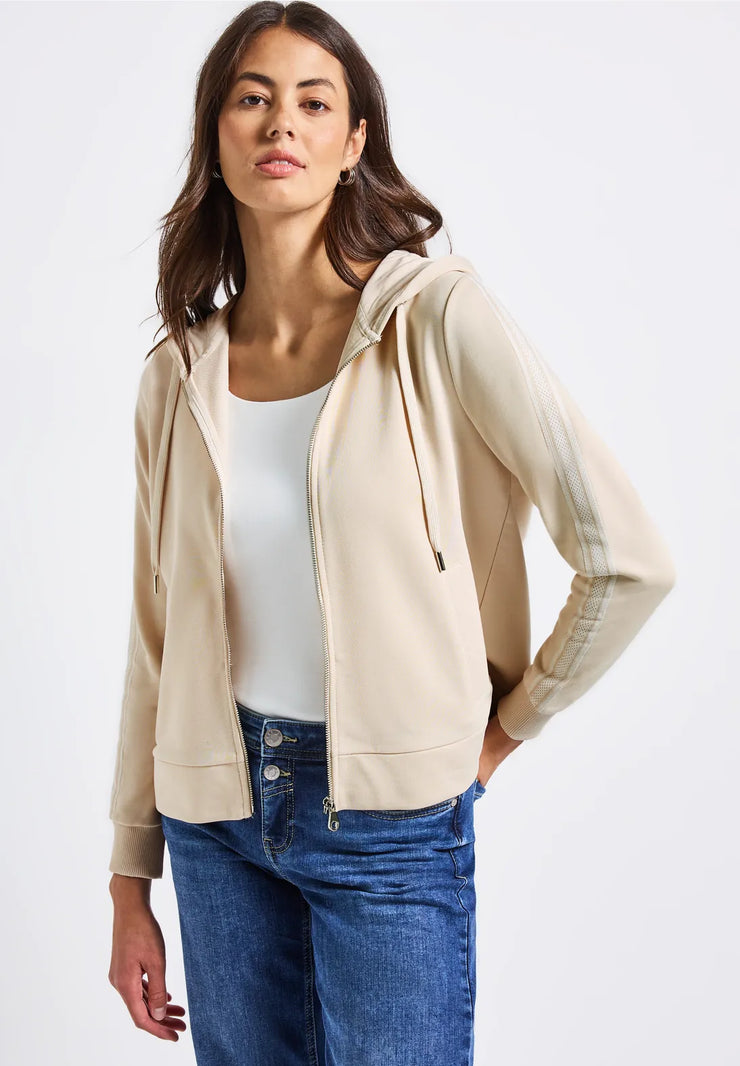 Street One - Beige jacka med huva