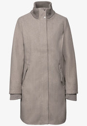 Street One - Beige kappa med hög krage
