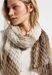 Street One - Beige plisserad sjal