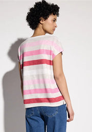 Street One - Beige randig t-shirt