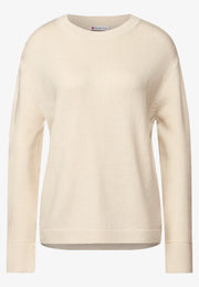 Street One - Beige stickad tröja