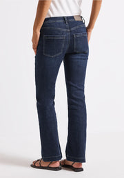 Street One - Blå Bootcut jeans hög midja