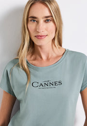 Street One - Blågrön T-shirt Club Cannes