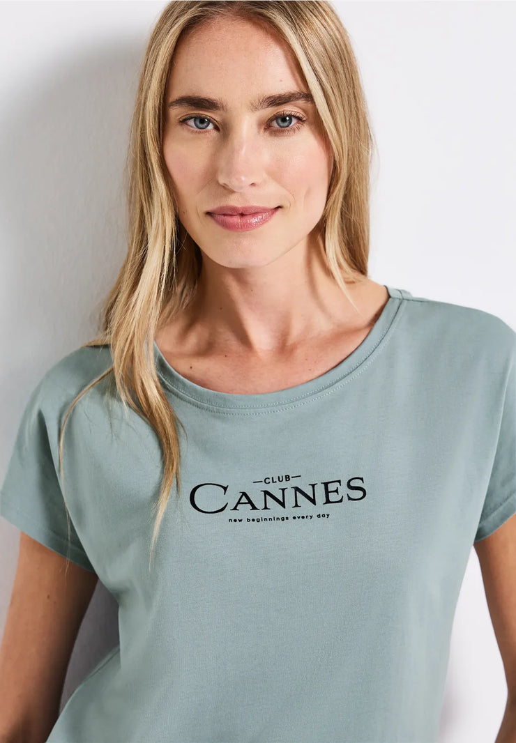 Street One - Blågrön T-shirt Club Cannes