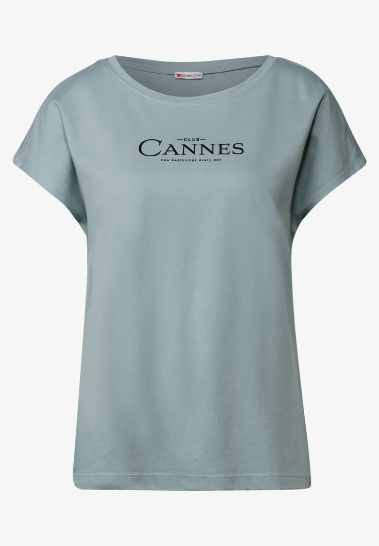 Street One - Blågrön T-shirt Club Cannes