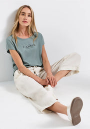 Street One - Blågrön T-shirt Club Cannes
