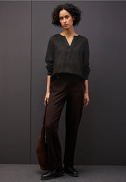 Street One - Brun leopard blus i tunikamodell