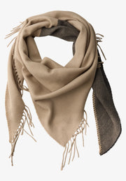 Street One - Brun och beige stickad sjal