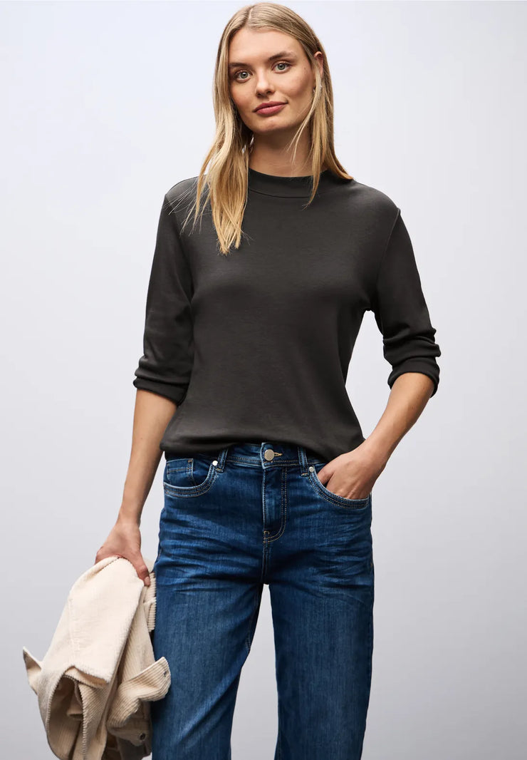Street One - Brun basic turtleneck