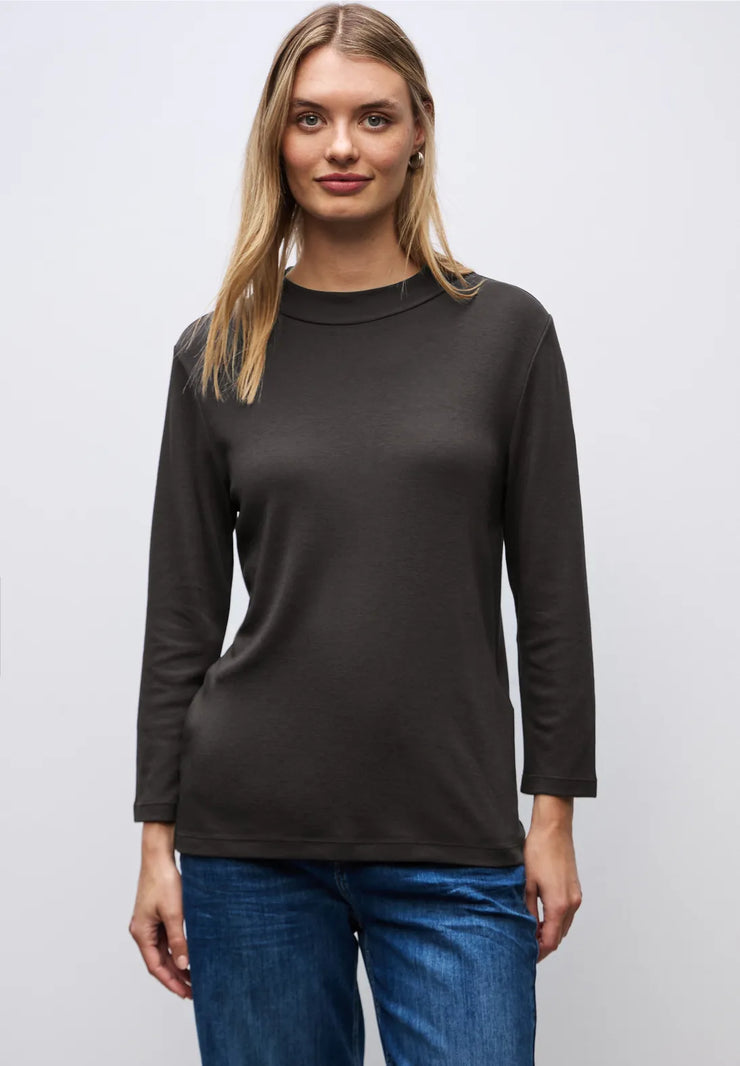 Street One - Brun basic turtleneck
