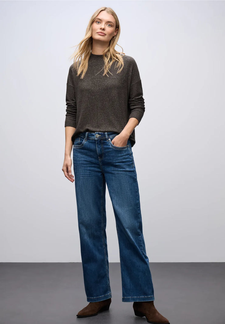 Street One - Brun polotopp med dragsko