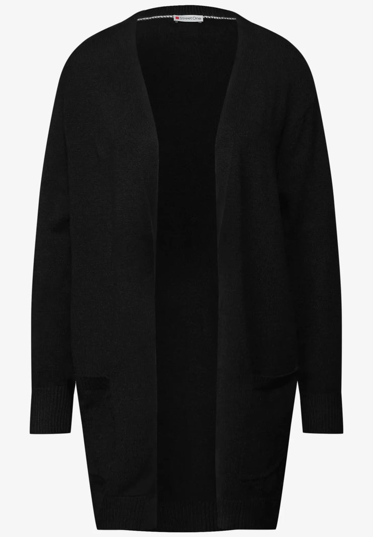 Street One - Svart kofta med fickor