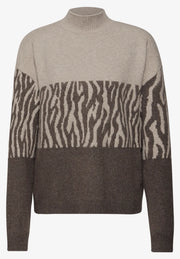 Street One - Colorblock jacquard sweater
