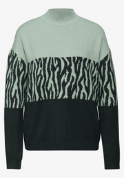 Street One - Colorblock jacquard sweater