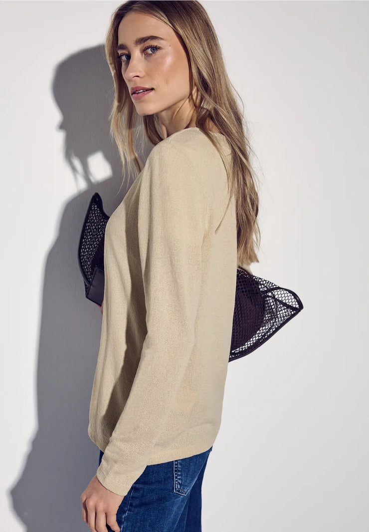 Street One - Beige kofta Nette
