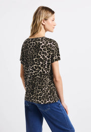 Street One - Crista Leopardmönstrad T-shirt