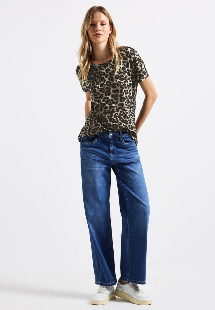 Street One - Crista Leopardmönstrad T-shirt