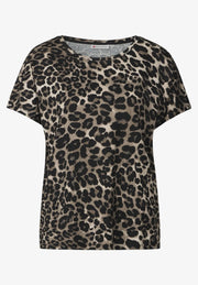 Street One - Crista Leopardmönstrad T-shirt