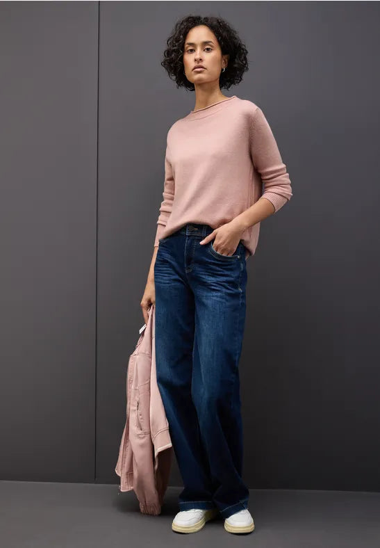 Street One - Faded rose melange pullover