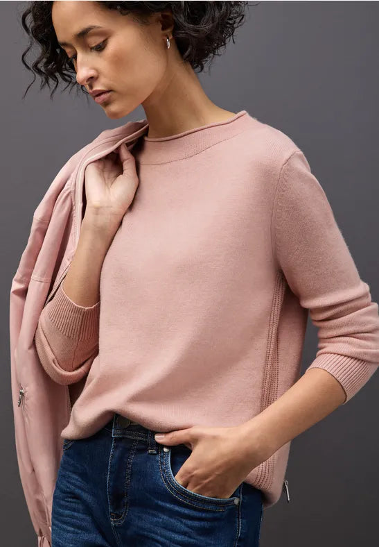 Street One - Faded rose melange pullover