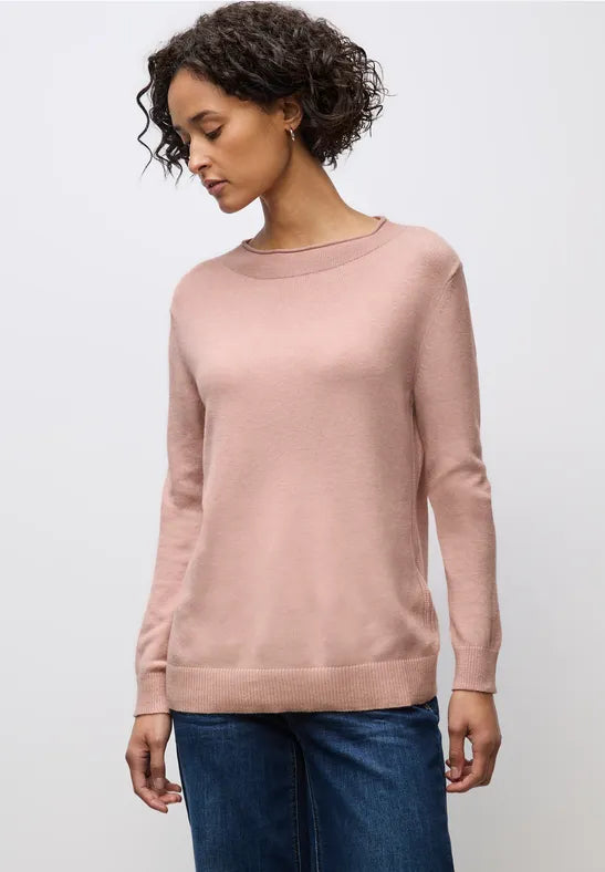 Street One - Faded rose melange pullover