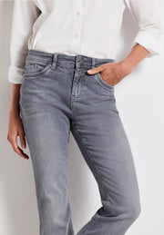 Street One - Grå Bootcut jeans hög midja