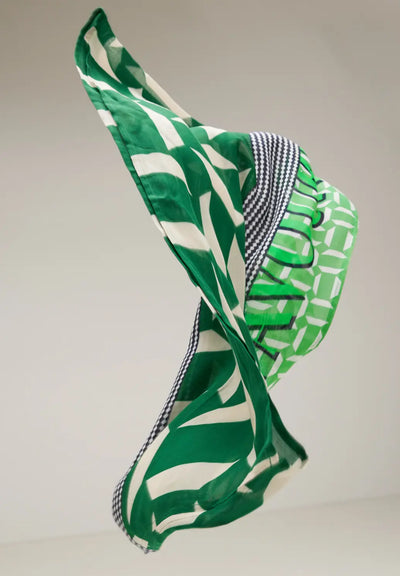 Street One - Grön mönstrad tubscarf Livaeco™