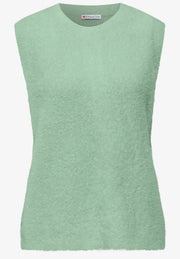 Street One - Grön väst i fjädergarn