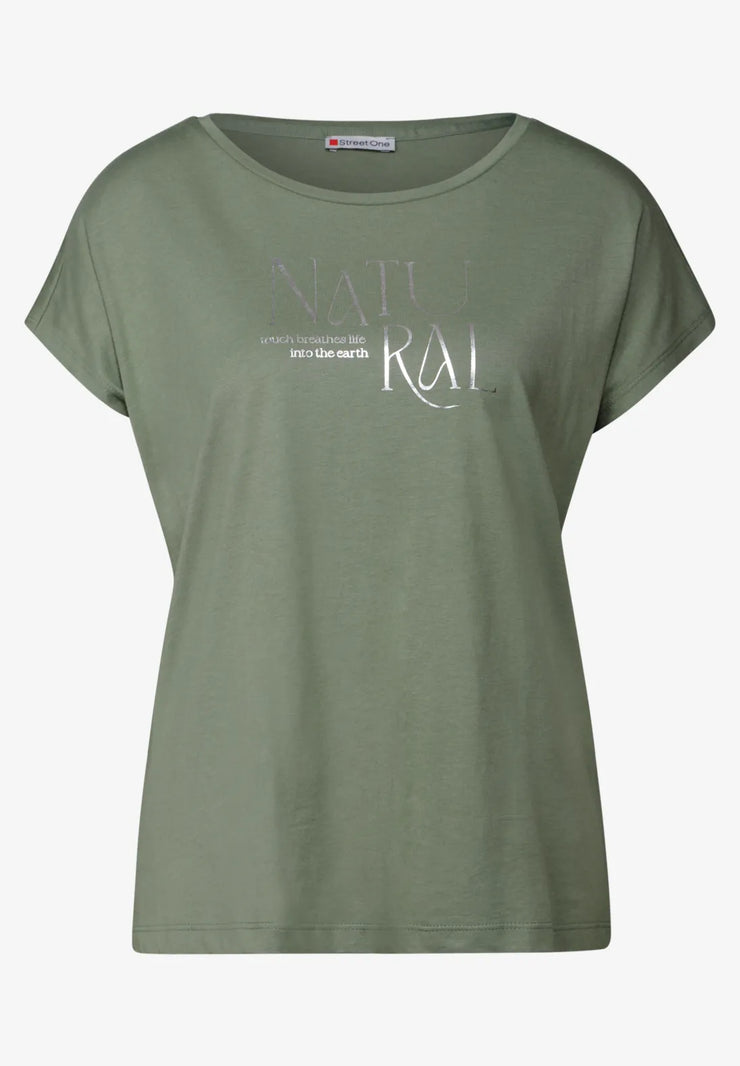 Street One - Grön T-shirt NATURAL